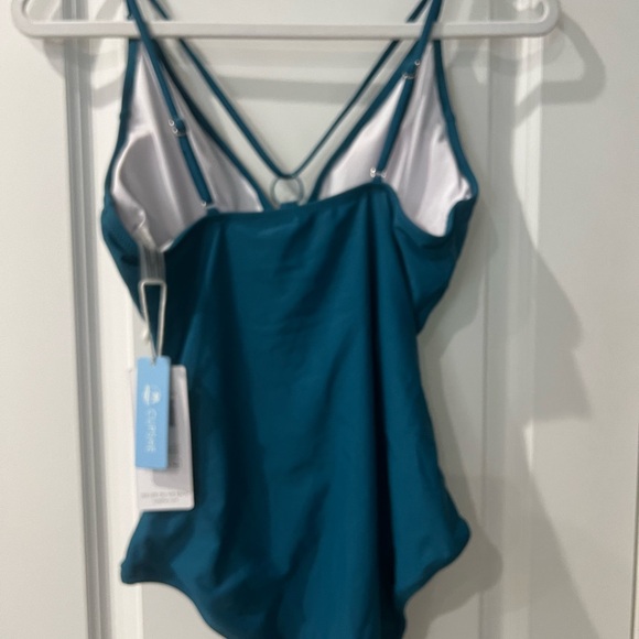 NWT Teal Cupshe Medium One Piece Swimsuit - Picture 4 of 4
